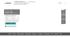 Desktop Screenshot of lemeridienbarcelona.es